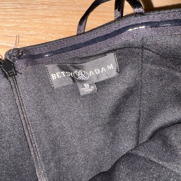 Betsy & Adam Women's Mixed-Media Strapless Corset Gown, Size 8 Black - Picture 5 of 6